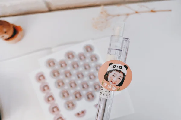 客製防水人像姓名貼-【童趣簡約】